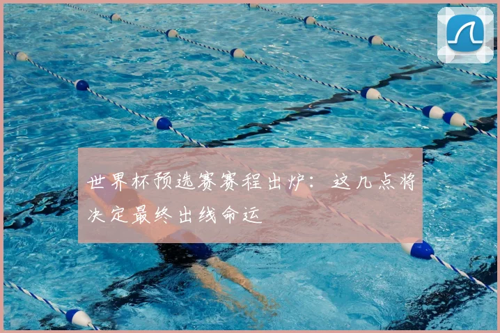 世界杯预选赛赛程出炉：这几点将决定最终出线命运